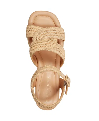 Marc Fisher Ltd Women's Payley Platform Wedge Sandal In Brown