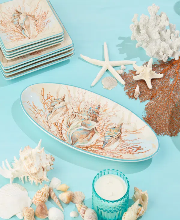 Certified International Escape to the Sea Platter - Thumbnail 2