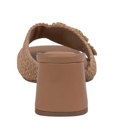 Gc Shoes Women's Liza Block Heel Dress Sandals In Natural