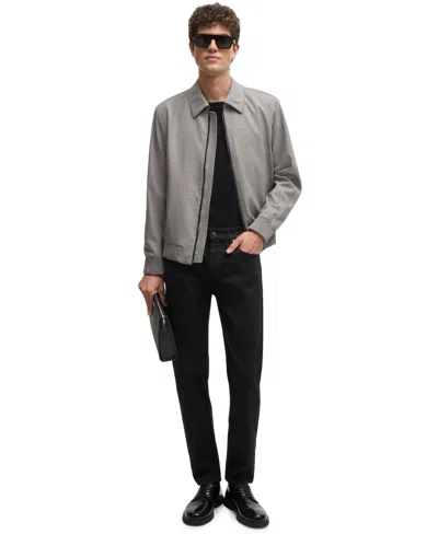 Hugo Boss Boss By  Men's Black Super-soft Regular-fit Jeans In Black