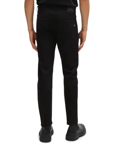 Hugo Boss Boss By  Men's Black Super-soft Regular-fit Jeans In Black