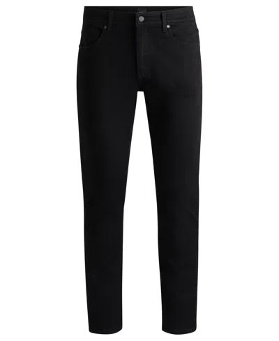 Hugo Boss Boss By  Men's Black Super-soft Regular-fit Jeans In Black