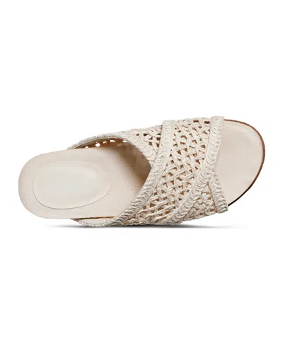 Rockport Women's Zora Open Toe Casual Flat Sandals In Ivory