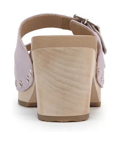 Dr. Scholl's Original Vibe Platform Slide Sandal In Lavender Suede