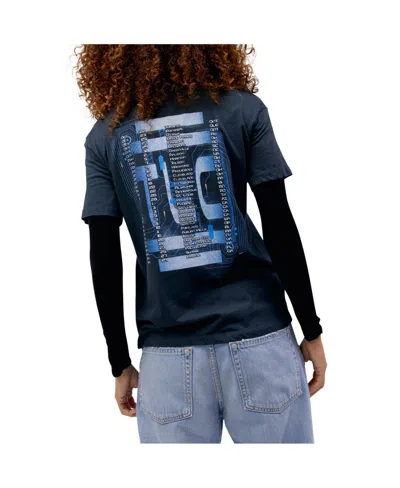 Daydreamer Tlc Fanmail Circuit Board Tee In Black In Charcoal