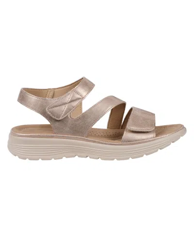 Gc Shoes Women's Judy Comfort Flat Sandals In Gold