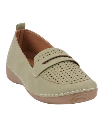 Gc Shoes Women's Danita Embellished Penny Loafers In Sage