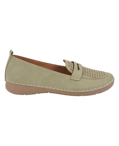 Gc Shoes Women's Danita Embellished Penny Loafers In Sage