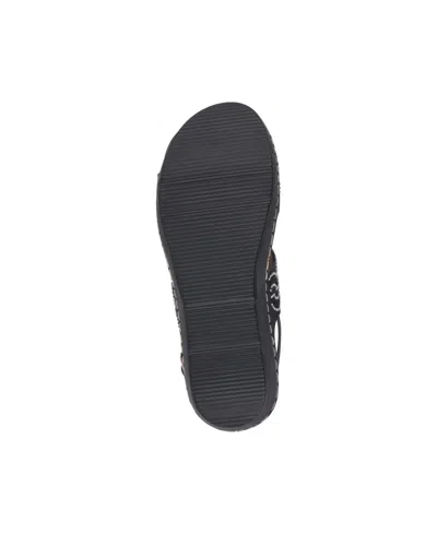 Gc Shoes Women's Alexia Embellished Wedge Sandals In Black