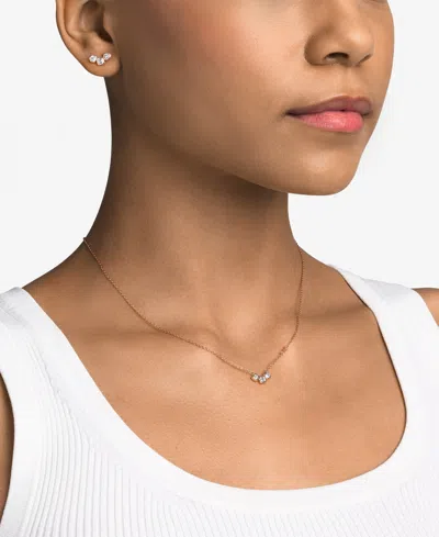 Michael Kors Necklace And Earring Gift Set In Rose Gold