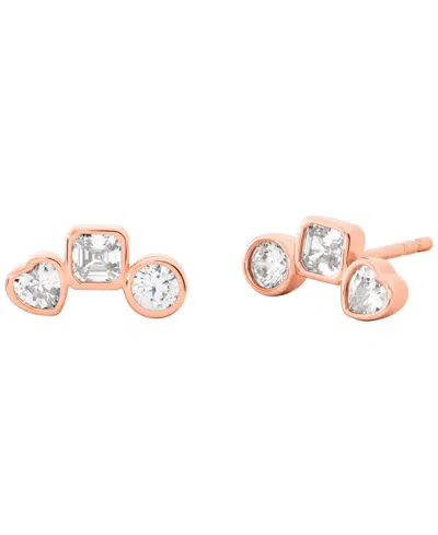 Michael Kors Necklace And Earring Gift Set In Rose Gold