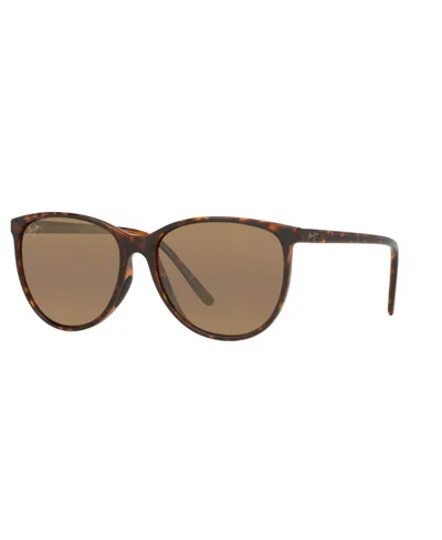 Maui Jim Unisex Hs723 57mm Polarized Sunglasses In Brown