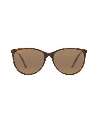 Maui Jim Unisex Hs723 57mm Polarized Sunglasses In Brown