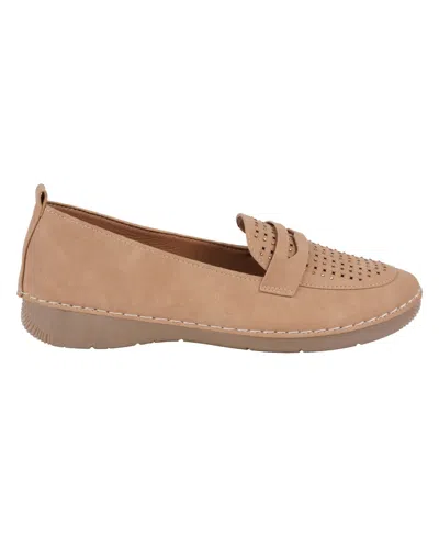 Gc Shoes Women's Danita Embellished Penny Loafers In Natural