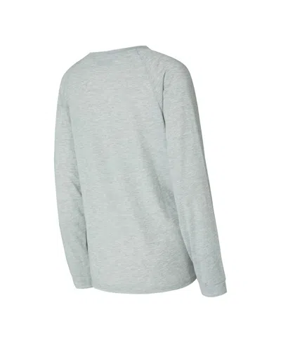 Concepts Sport Women's Cleveland Browns Petition Raglan Long Sleeve T-shirt And Shorts Set In Animal Print