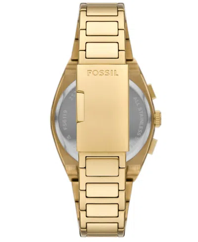 Fossil Men's Everett Gold Dial Watch In Gold-tone