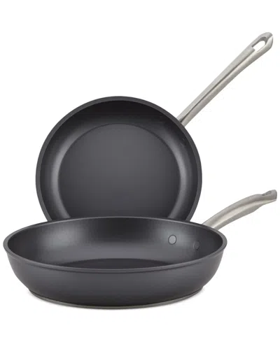 Anolon Accolade Hard-anodized Precision Forge 2-pc. Skillet Set In Moonstone