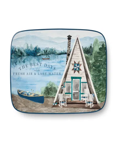 Certified International Wake At The Lake Rectangular Platter In Miscellaneous