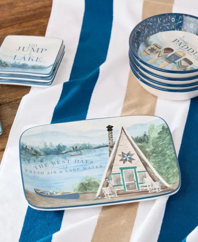 Certified International Wake At The Lake Rectangular Platter In Miscellaneous