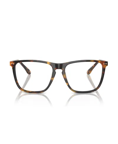 Ralph Lauren 53mm Square Optical Glasses In Antique Havana