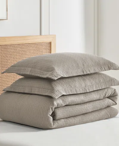 Levtex Reede Muslin Textured 2-pc. Comforter Set, Twin/twin Xl In Taupe