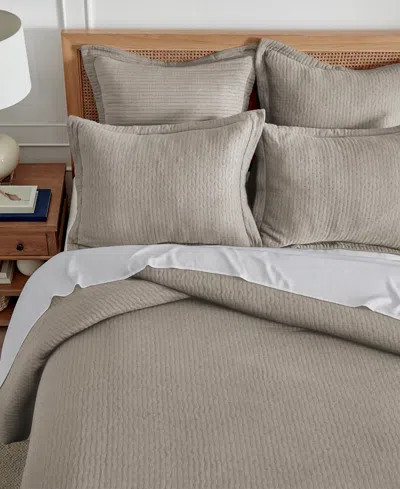 Levtex Reede Muslin Textured 2-pc. Comforter Set, Twin/twin Xl In Taupe