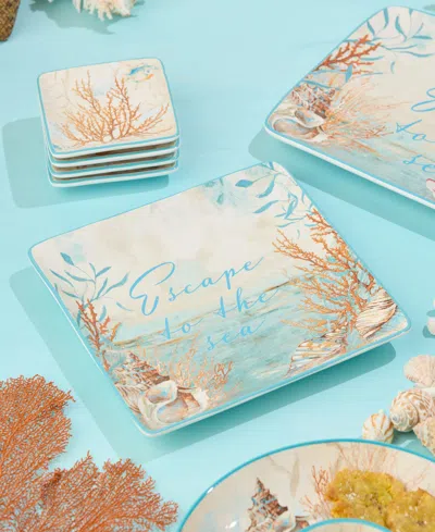 Certified International Escape To The Sea Square Platter In Miscellaneous