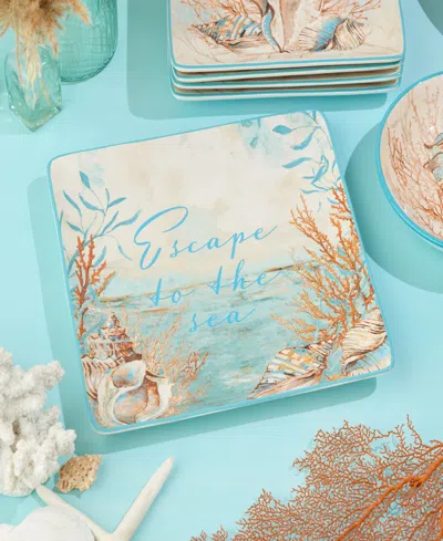 Certified International Escape To The Sea Square Platter In Miscellaneous