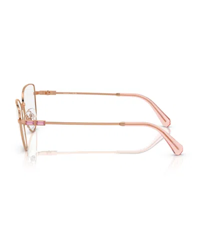 Swarovski 53mm Cat Eye Optical Glasses In Rose Gold