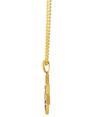 Le Vian Chocolatier Men's Chocolate Diamond Star Of David 24" Pendant Necklace (1/2 Ct. T.w.) In 14k Gold In Yellow Gold
