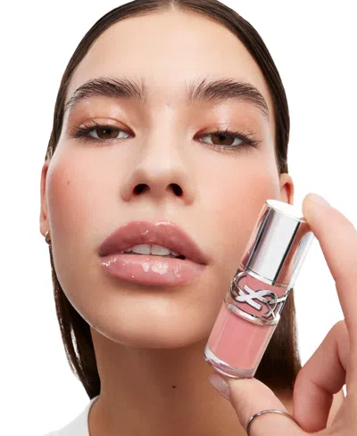 Saint Laurent Ysl Loveshine Plumping Lip Oil Gloss With Hyaluronic Acid 02 Lucky Moonstone 0.20 oz / 6 ml In 02- Lucky Moonstone