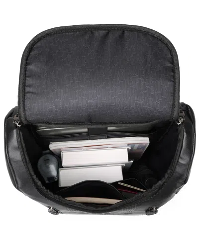 Elle Roamer 22l Vegan Leather Backpack In Black