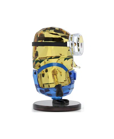 Swarovski Minions Stuart Figurine In Yellow,blue