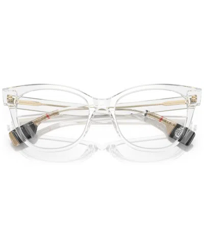 Burberry Women's Cat Eye Eyeglasses, Be2375 51 In Transparent