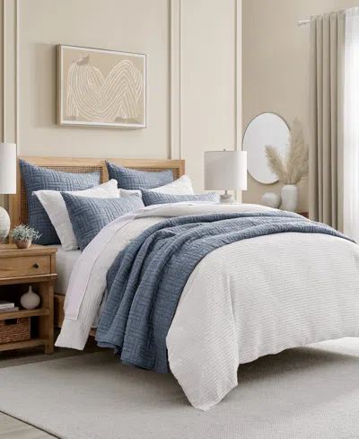 Levtex Melange Stitch Stitching 3-pc. Quilt Set, King/california King In Chambray