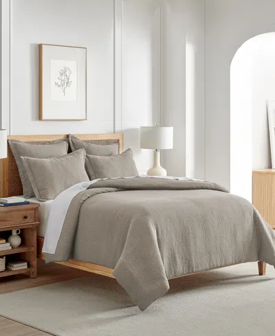 Levtex Reede Muslin Textured 2-pc. Comforter Set, Twin/twin Xl In Taupe