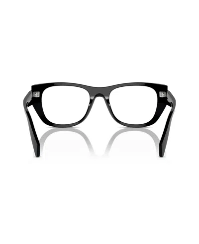 Prada 52mm Irregular Optical Glasses In Black