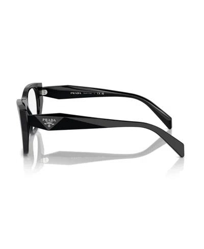 Prada 52mm Irregular Optical Glasses In Black