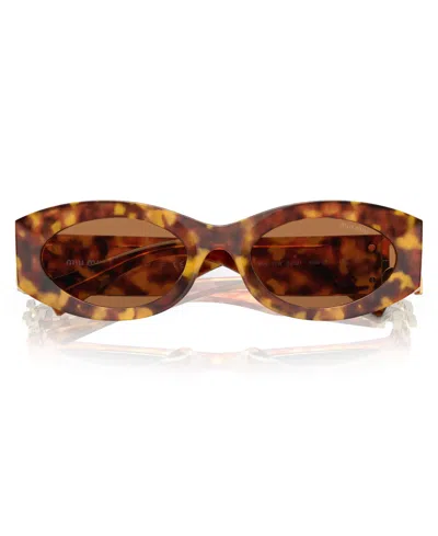 Miu Miu Tortoiseshell Cat-eye Sunglasses In Havana