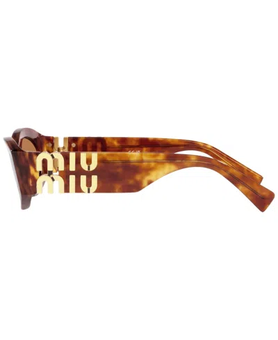 Miu Miu Tortoiseshell Cat-eye Sunglasses In Havana