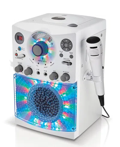 Singing Machine Bluetooth Karaoke System In White
