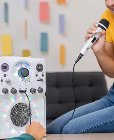 Singing Machine Bluetooth Karaoke System In White