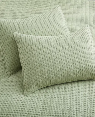 Levtex Mills Waffle Textured 3-pc. Quilt Set, King/california King In Desert Sage