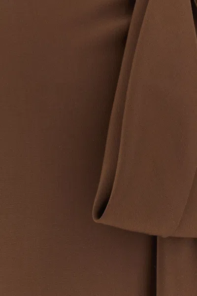 Prada Brown Crepe Mini Skirt