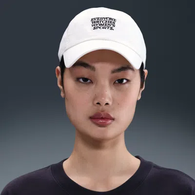 Nike X Togethxr Embroidered Baseball Cap In White