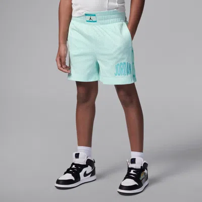 Jordan Dri-fit Training Camp Little Kids' Jumpman Mesh Shorts In Blue