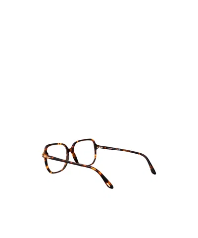 Tom Ford Ft5578-b Tortoiseshell Oversized Glasses In Havana