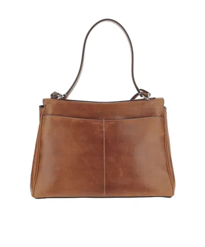 Balenciaga Top Handle Tote In Brown