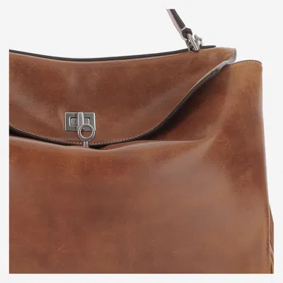 Balenciaga Top Handle Tote In Brown