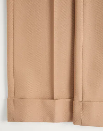 Valentino Camel-coloured Wool Trousers In Nude